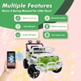 thumbnail image 5 of Okybaby 12V Kids Ride On Truck Car with Remote Control&Four-wheel Suspension, Toddler Electric Ride on Toys with Dual Motor,LED Light/USB/Bluetooth/Bonus Stickers for Kids 2+,Green, 5 of 7