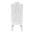 thumbnail image 4 of Timegard Tank Top for Women Round Neck Irregularly Bottom Lightweight Casual Solid Color Top Blouse, 4 of 6