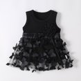 thumbnail image 3 of Mercatoo Baby Girls Spring Summer Flowers Butterfly Lace Ruffle Sleeveless Princess Dress Baby Girls Birthday Party Dress, 3 of 3