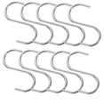 thumbnail image 6 of Supvox 10Pcs Heavy Duty Stainless Steel S Hooks Multi Functional Hooks for Hanging Bags and Clothes, 6 of 6