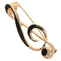 LULULION Musical Theme Pin Music Note Brooch Zinc Alloy Enamel Coating 1Set Jewelry Accessory For Music Lovers
