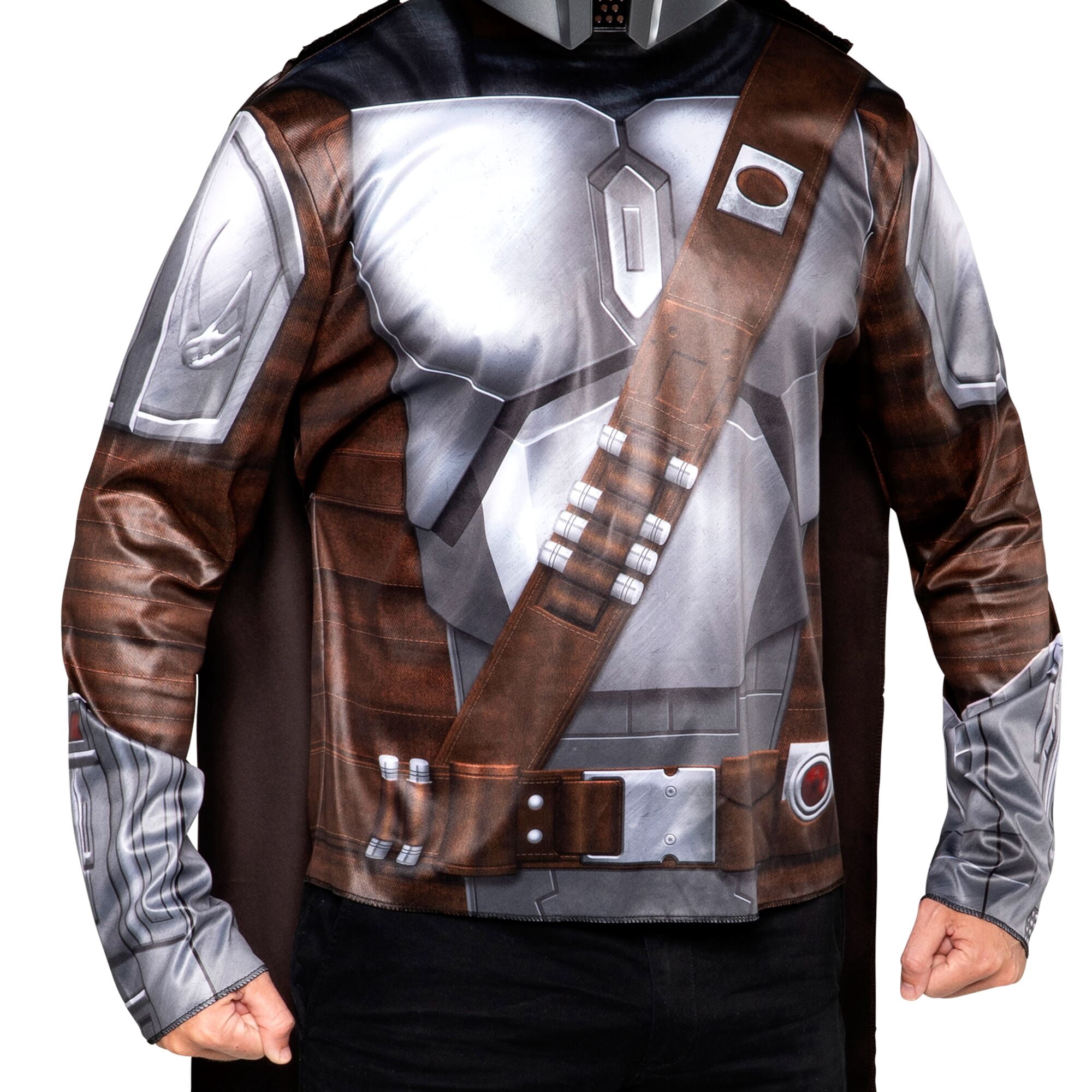 Star War's the Mandalorian Halloween Costume for Adult Men's Size L/XL (36/42), by Jazwares
