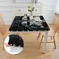 thumbnail image 2 of Acheng Reflection Square Tablecloth for Picnic Dining Kitchen Farmhouse 100% Polyester Fiber 46*46, 2 of 8