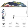 thumbnail image 3 of FORMRS Travel Umbrella Folding Auto Open Close Windproof Rain UV Protection, Abstract Mountain, 3 of 8
