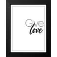 thumbnail image 2 of Villa, Mlli 12x14 Black Modern Framed Museum Art Print Titled - Give Love, 2 of 5