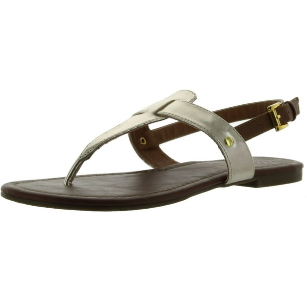 city classified gold sandals