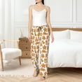 thumbnail image 5 of Uemuo Christmas Elements Pattern Women's Wide Leg Palazzo Lounge Pants with Pockets Light Weight Loose Comfy Casual Pajama Pants-, 5 of 9