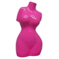 thumbnail image 3 of Benjara Female Torso Tabletop Decor- Bright Pink Resin Sculptural Bust 16 Inch, 3 of 6