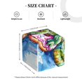 thumbnail image 3 of Goofa Alligator Donut Pool Float Tissue Box Cover PVC Leather Tissue Holder Square Facial Tissue Case Facial Paper Organizer Dispenser for Bathroom, Vanity Countertop, 3 of 8