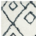 thumbnail image 5 of SAFAVIEH Toronto Neasa Abstract Polyester Shag Area Rug, Ivory/Blue, 3' x 5', 5 of 7