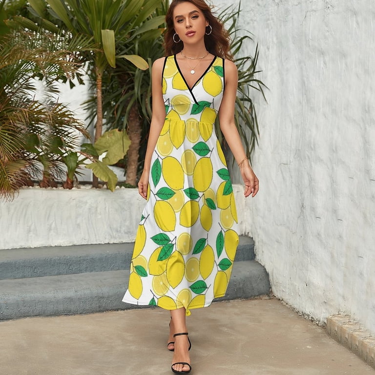 knee length dresses for ladies Lemon Green Solid Fit and Flare Maxi Dress with Silver Sequinned Belt main image 0