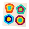 thumbnail image 3 of Rompecabezas Montessori con forma geométrica, rompecabezas de aprendizaje con clavija, juguetes educativos para edades tempranas, aprendizaje para Estilo C, 3 of 9
