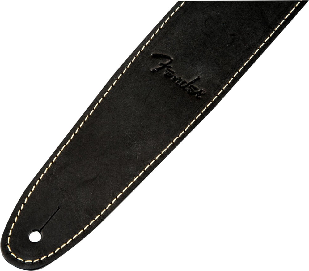 Fender® Ball Glove Leather Strap,  Black