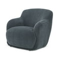 thumbnail image 2 of Moe's Home Collection Stevie Lounge Chair Slate Blue Fabric Chairs, 2 of 6