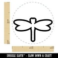 thumbnail image 2 of Dragonfly Outline Self-Inking Rubber Stamp Ink Stamper - UV Ink - Mini 1/2 Inch, 2 of 7