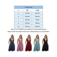thumbnail image 2 of PULLIMORE Womens Tank Sleeveless Dresses Summer Casual Beach Wear Bohemian Loose Lace Stitch V-Neck Dress (Red,L), 2 of 10