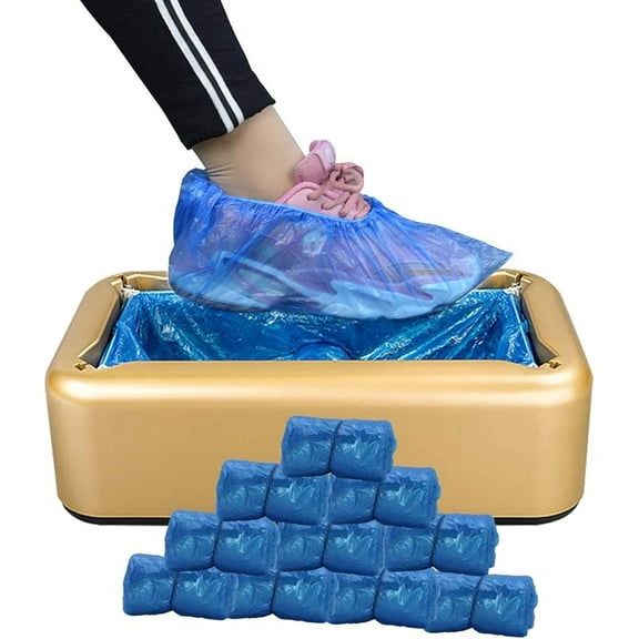 Beilan Automatic Shoe Covers Dispenser, Waterproof Dust Proof Blue, One Size (100 Count)