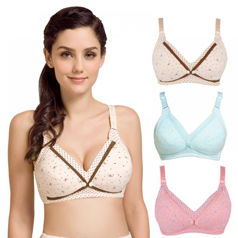 Women Comfort Cotton Bra Feeding Nursing Bra Maternity Bra