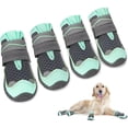 thumbnail image 2 of TELOLY 2026 New 4Pcs Dog Shoes Rubber Dog Rain Boots for Rain Outdoor Wet Surfaces Dog Boots for Small Dogs Black 2.6In, 2 of 4
