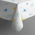 thumbnail image 3 of Floral 60" Square Waterproof Tablecloth, Floral Print Polyester Table Cover, 3 of 6