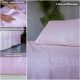 thumbnail image 4 of Home Prides 100% Cotton Queen Sheets Set, 500 Thread Count, Luxury Soft Sateen 4-Piece Bedding Set, 15" deep pocket, OEKO-TEX Certified Bed Sheets, Light Lilac Pink, 4 of 8