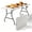 White, variant on XF XINFENG 4ft Folding Table Plastic Portable Tables w/Handle for Events, Camping, Indoor & Outdoor Use,Black