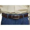 thumbnail image 2 of Marshal Men's Genuine Leather Ratchet Dress Belt With Automatic Buckle Brown Buckle8, 44", 2 of 9