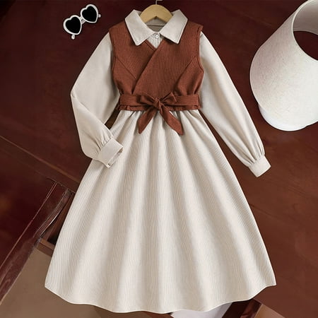 Girls Holiday Dresses Cartoon Birthday Dress for Girls Kids Girls Spring Dresses 9-10 Years