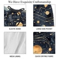 thumbnail image 4 of luoweisi Men's Beach Shorts Quick Dry Swim Trunks with Mesh Lining Galaxy Planet L, 4 of 5