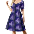 thumbnail image 2 of Vestido sin mangas de bruja retro de ensueño en morado Ropa de mujer Vestido de invitada de boda Vestidos de verano para mujer Vestido, 2 of 7