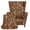 Flower Pattern, variant on Pzuqiu Stretch 2 Piece Wingback Chair Cover, Polyester Spandex Anti Wear Wingback Chair Slipcover for Home Hotel Study Kids and Pet