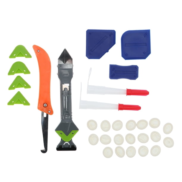 Raspador removedor de calafateo, kit de herramientas para calafateo, pegamento, juego de herramientas para calafateo de silicona, kit de herramientas para calafateo, rendimiento de primer nivel