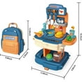 thumbnail image 4 of Tradeopia 2-in-1 Backpack and Chef Kitchen Play Set – Portable Toy for Ages 3+ | 34 Piece Kitchen and Role-Playing Accessories, 4 of 8