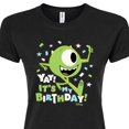 thumbnail image 3 of Disney Monsters Inc - Mike Yay It's My Birthday - Juniors Fitted Graphic T-Shirt, 3 of 5