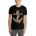 thumbnail image 3 of Summer Men Tee ShirtShip Graphic Letter Print T Shirts Crew Neck Short Sleeves Sports Sizes XS-5XL, 3 of 5