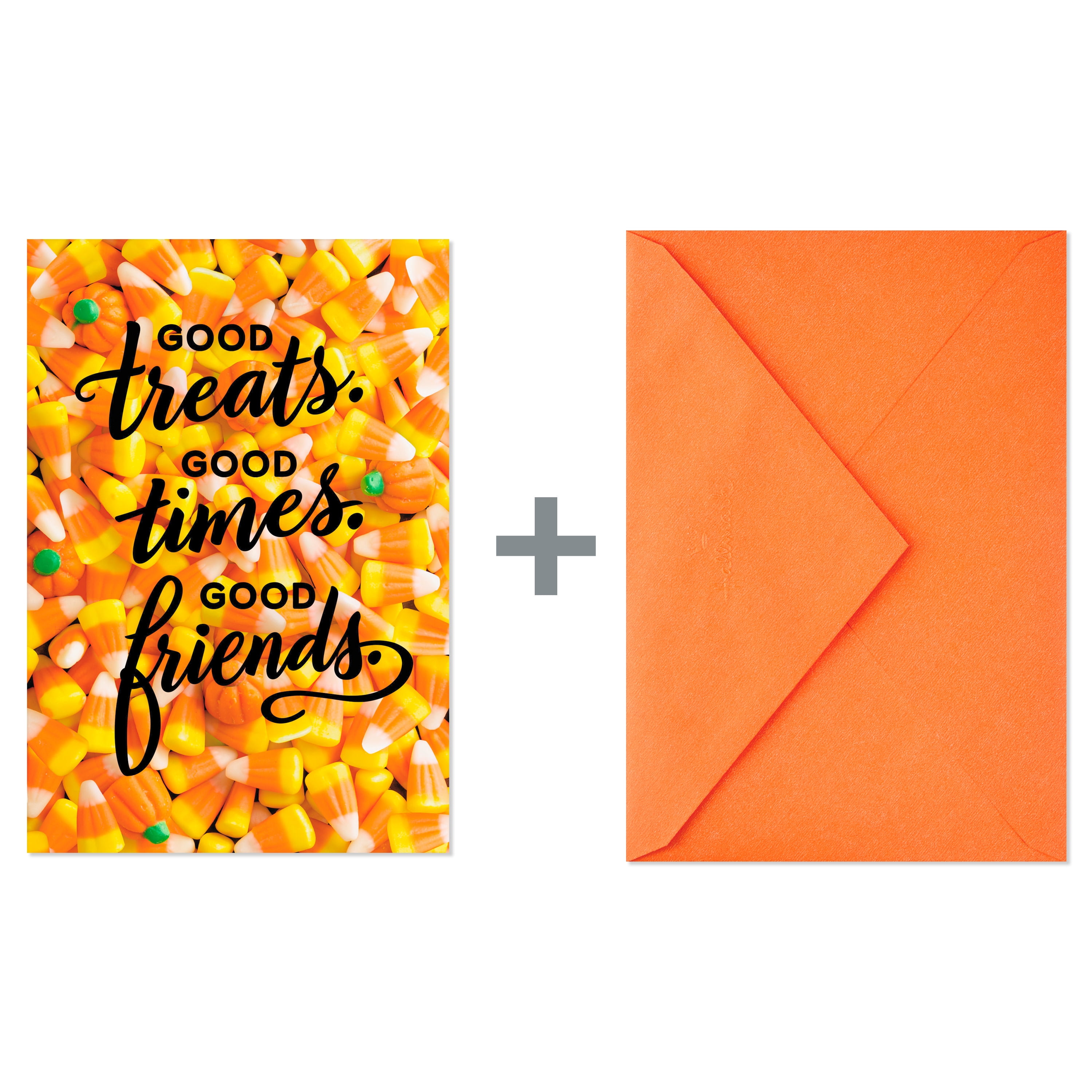 Hallmark Halloween Card (Good Treats, Good Times, Good Friends), 1 Count