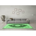 thumbnail image 3 of Ahgly Company Indoor Rectangle Medallion Emerald Green Traditional Area Rugs, 2' x 4', 3 of 4