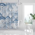 thumbnail image 4 of 72" x 72" Nautical Coastal Shower Curtain Seashell Coral Beach Bathroom Set Ocean Themed Underwater Marine Decoration Decor with 12 Hooks, 4 of 4