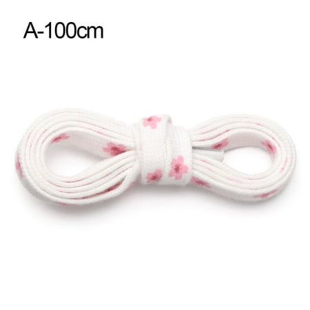 

Fashion Shoestrings Sport Shoelace for Kids Adult Sakura Shoelaces Little Daisies Sneakers Shoelace Flat Laces High-top 100CM A