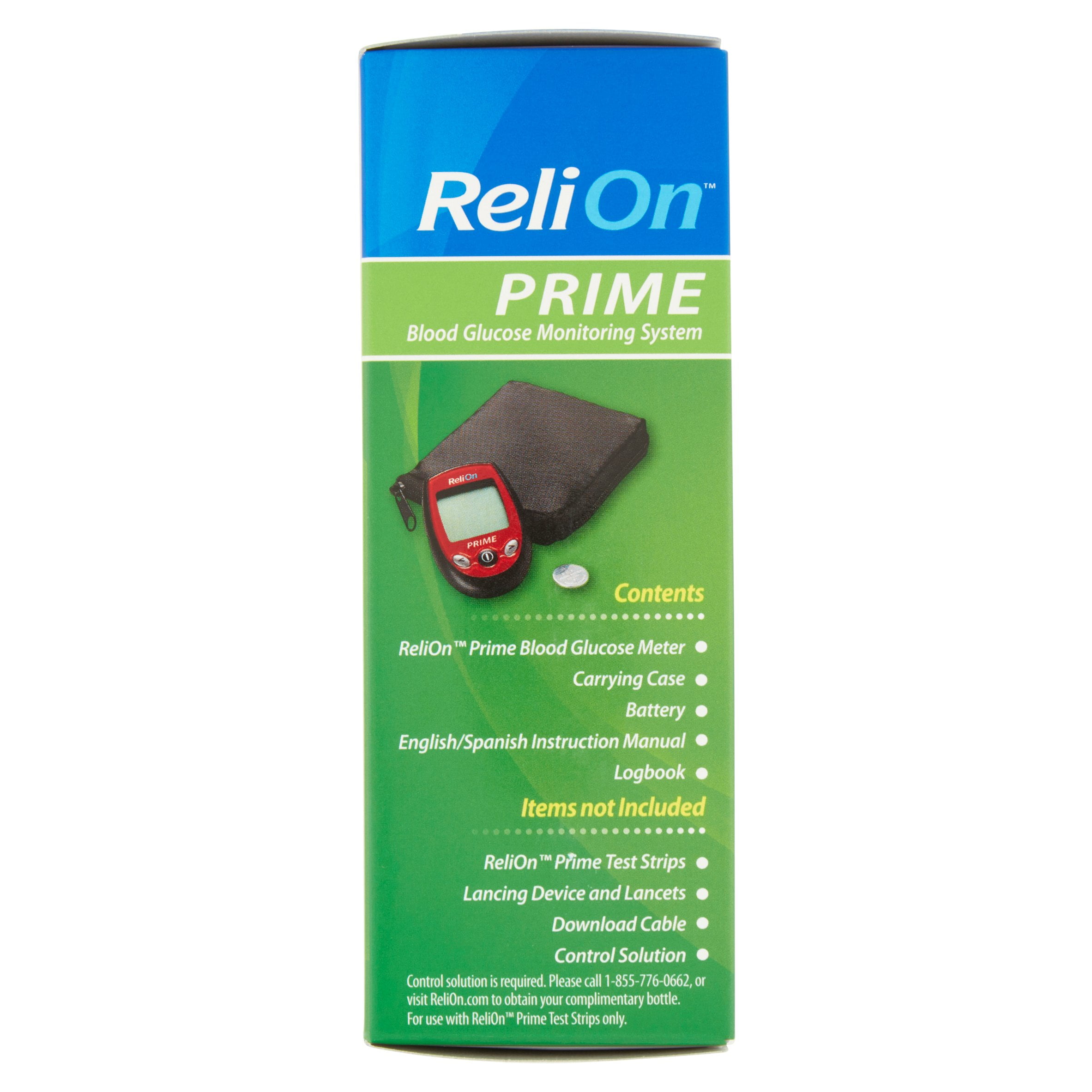 ReliOn Prime Blood Glucose Monitoring System, Red eBay