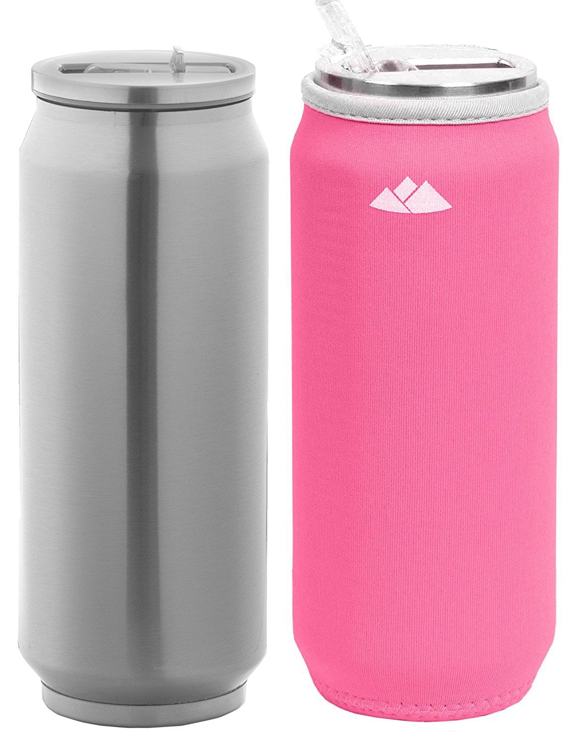 Melrose 12 oz (350 ml) Double Wall Stainless Steel Bottle Brushed Stainless Steel, Nickel