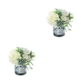 thumbnail image 3 of Naiovety 2 piezas de flores artificiales de larga duración en jarrón para elegancia y respeto al medio ambiente Type7 NO7, 3 of 6