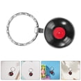 thumbnail image 2 of 2pcs Vintage Vinyl Record Keychain Retro Music Keyring Metal Keychain Charm Keychain For Backpack And Handbag Accessories, 2 of 7