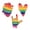 LoveOnly-3pcs, variant on Lapel 3pcs Pack Funny Design Love Flag Series Pride Rainbow Equality LGBTQ Gift Pride Month Presents