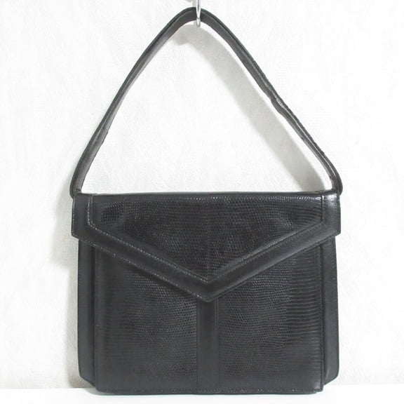 Pre-Owned Yves Saint Laurent leather handbag, black, for women.