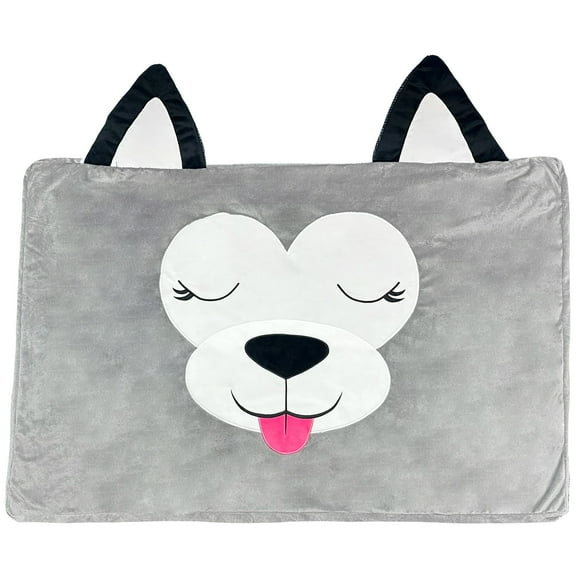 Pet Bed In A Box Slipcover: Daisy The Gray Dog - Small - 24x18" Character Bed Case, Stuff & Fill With Your Scent-Pillows-Clothes, Happy Nappers