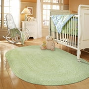 Spring Garden Braided Rug Green
