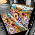 thumbnail image 3 of Yuyamidu Aztec Car Seat Cover Full Set of 14 Highland Cow Steering Wheel Cover Dalia Seat Belt Covers Center Console Cover Cup Coasters Headrest Covers Keychain, 3 of 7