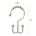 thumbnail image 6 of SPRING PARK 5Pcs Shower Curtain Hooks Rings, Rust-Resistant Metal Double Glide Shower Hooks for Bathroom Shower Rods Curtains, 6 of 6