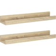 thumbnail image 3 of Ensemble de Rebords Photo MCS Grain de Bois Naturel 18 Pouces, Ensemble de 2, 3 of 6